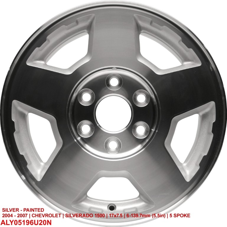 Chevrolet Silverado 1500 2004 2005 2006 2007 17" OEM Replacement Rim